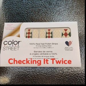 Color Street - Checking It Twice - Retired Nail Polish Strips - NWOT